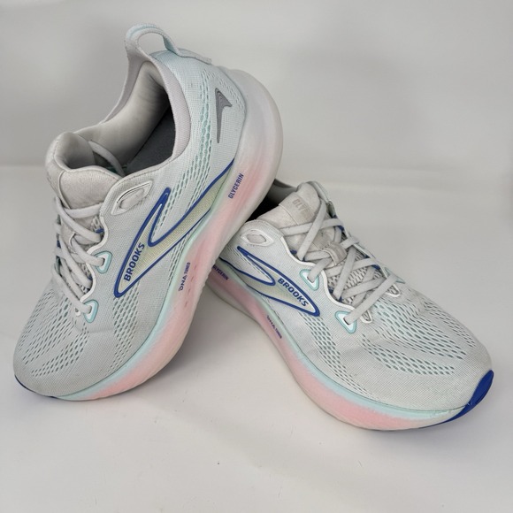 Brooks Glycerin GTS 22 Running Shoes Womens 8.5 D White Limpet Shell Amparo Blue - Picture 11 of 11